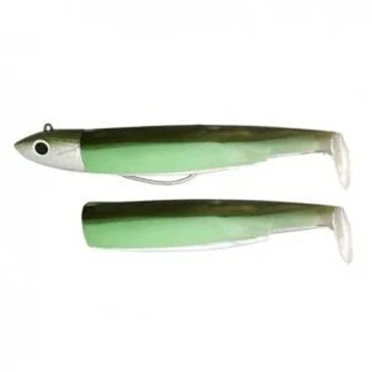 Fiiish BM160/5 BM894 Combo Deep 90gr Kaki Glow Silikon Yem