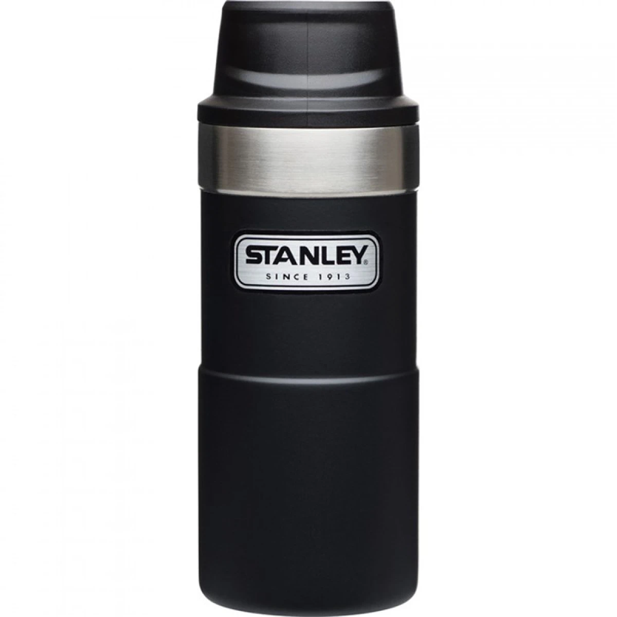 STANLEY One-Hand 2.0 Çelik Termos Bardak 0,35 LT Siyah