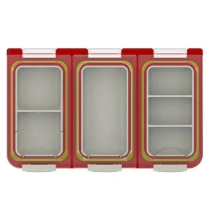 MEBAO Kırmızı /Su Geçirmez Klips, Fırdöndü, İğne Kutusu MBLB1028RED