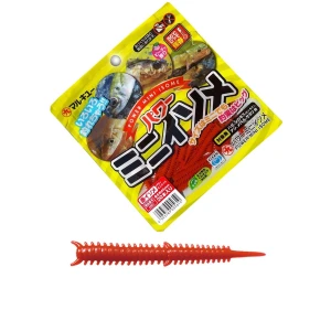 MARUKYU Mini Isome 4.5cm Kurt Silikon Yem Kırmızı
