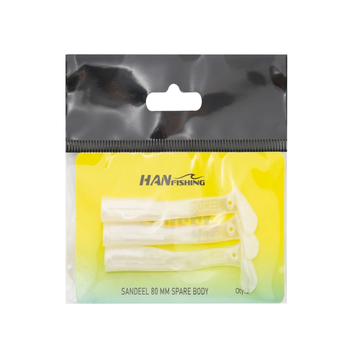 HANFISH Sandeel Yedek Gövde Silikon Yem Peary White