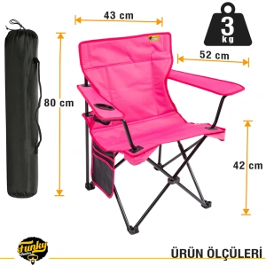 FUNKY CHAIRS V2 Pembe Lüks Kamp Sandalyesi