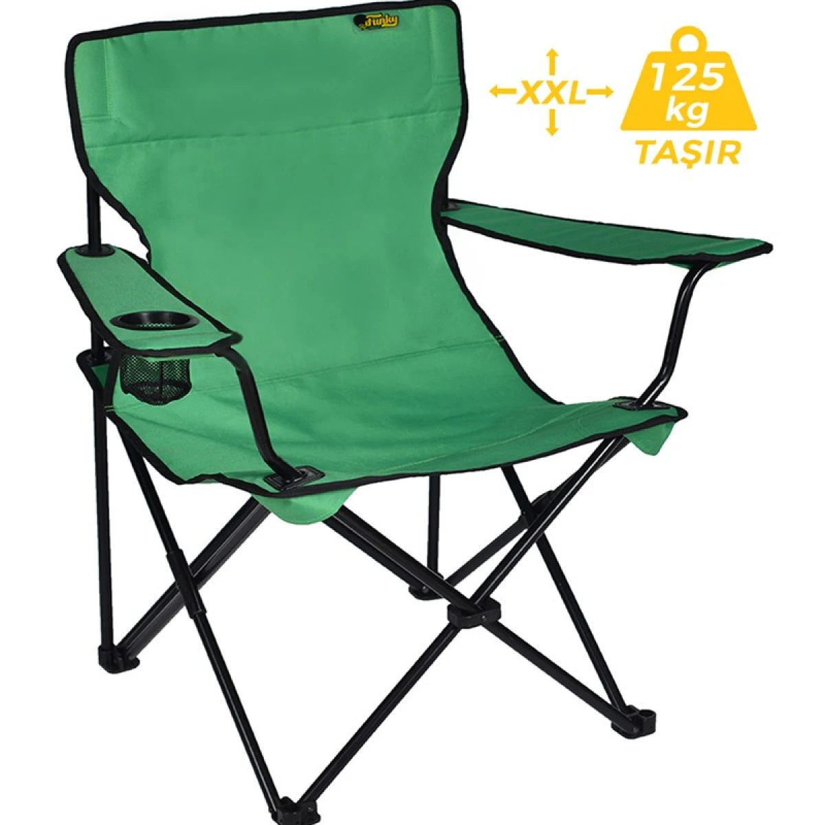FUNKY CHAIRS Yeşil Katlanabilir Kamp Sandalyesi