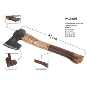 Megaton Axe Valkrie Dövme Karbon Çelik Balta - 41 cm