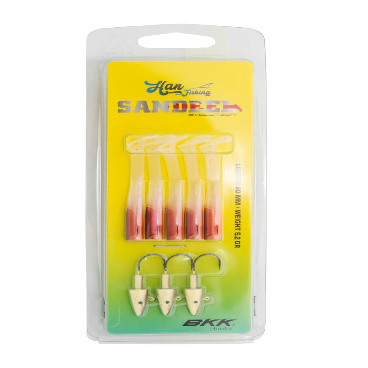 HANFISH Sandeel 8 cm 5.2 gr 5+3 Silikon Yem SL-812 Chinu Bait