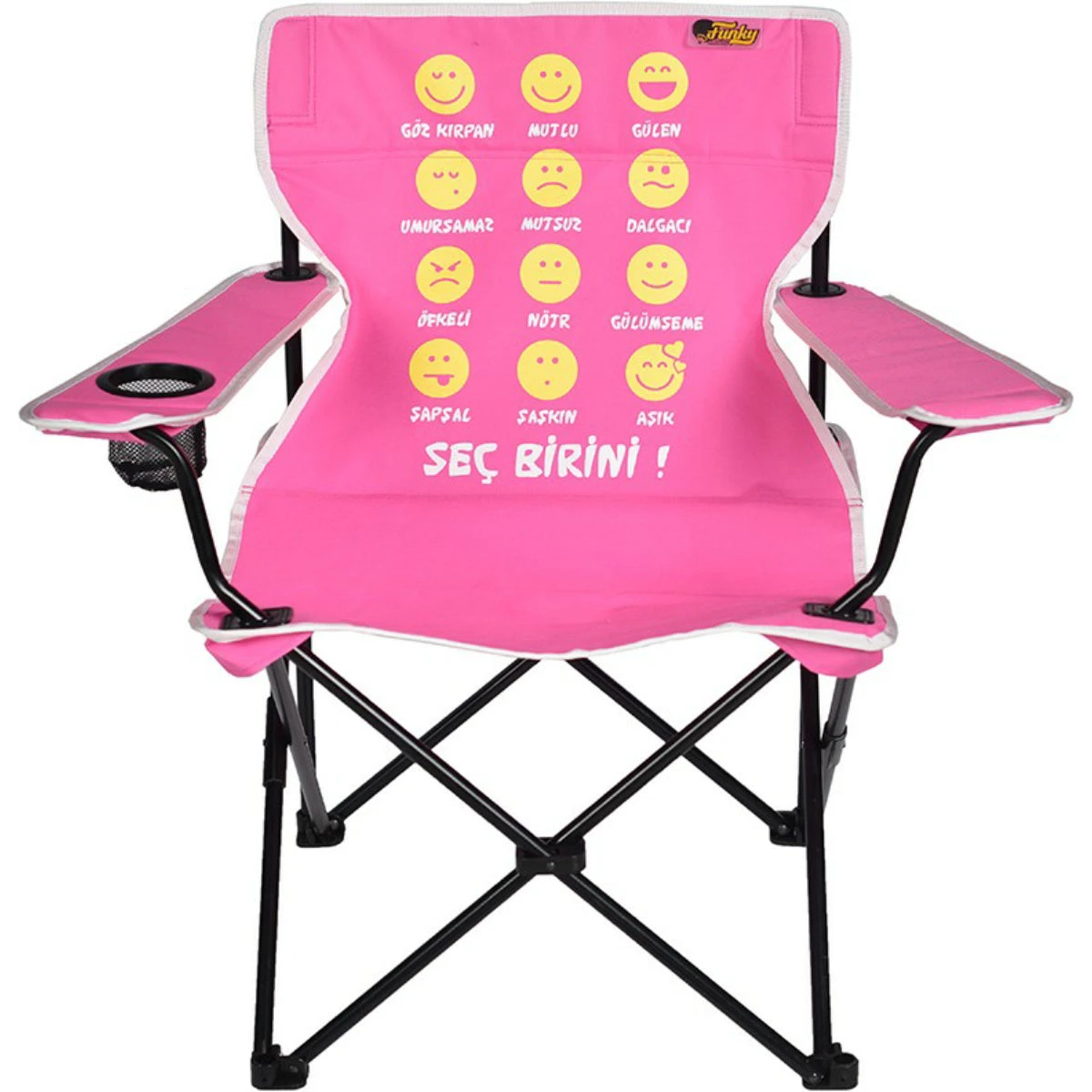 FUNKY CHAIRS Emoji Katlanabilir Kamp Sandalyesi