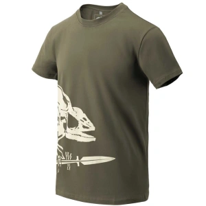 HELIKON TEX T-SHIRT (FULL BODY SKELETON) OLIVE GREEN - XLarge