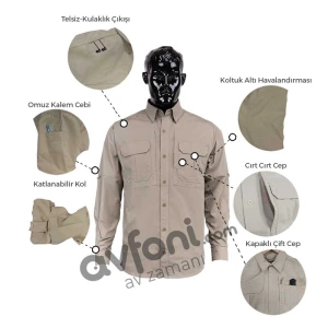 N.M TACTICAL Protection Taktik Gömlek - Kum Beji - S