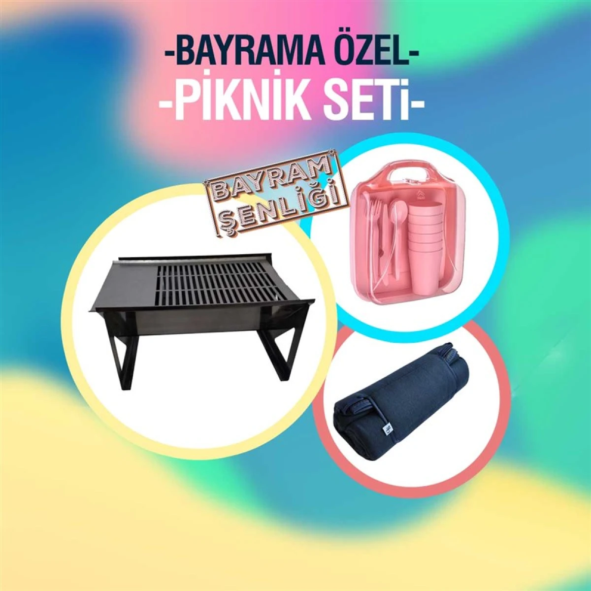 PIRANA 3 Parça Piknik Seti