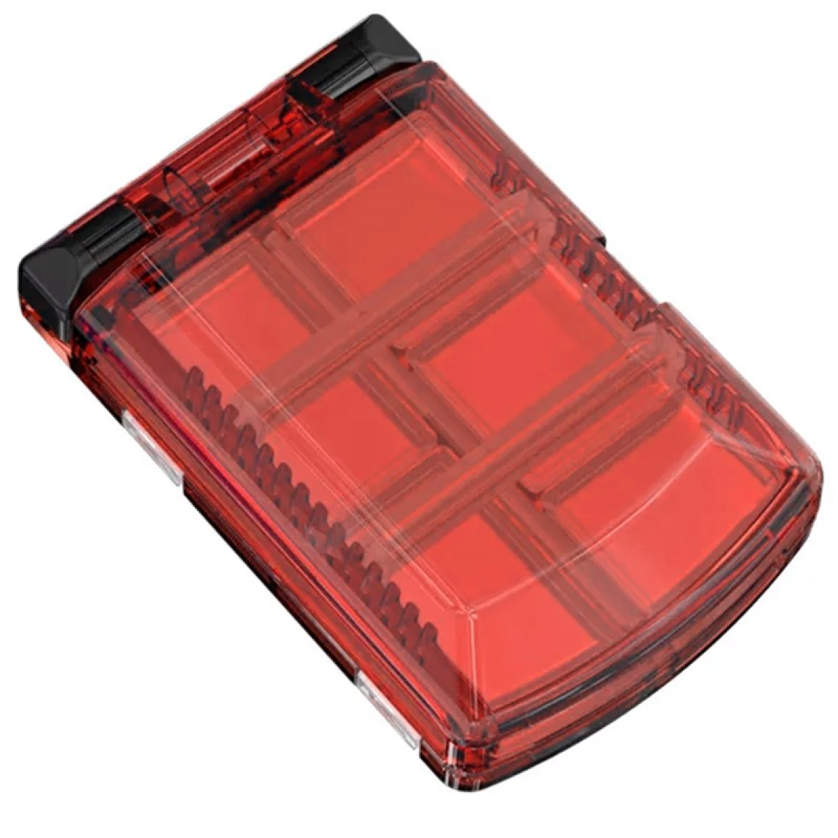 MEBAO Vs- Klips, İğne Kutusu Şeffaf Kırmızı MBLB1043RED