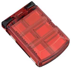 MEBAO Vs- Klips, İğne Kutusu Şeffaf Kırmızı MBLB1043RED