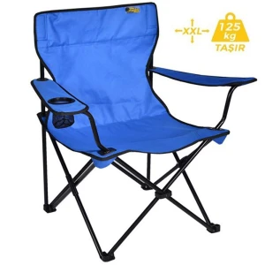 FUNKY CHAIRS Saks Mavi Katlanabilir Kamp Sandalyesi