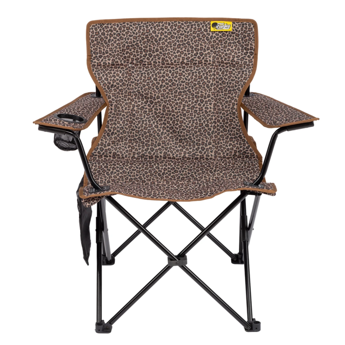 FUNKY CHAIRS V2 Leopar Desen Lüks Kamp Sandalyesi