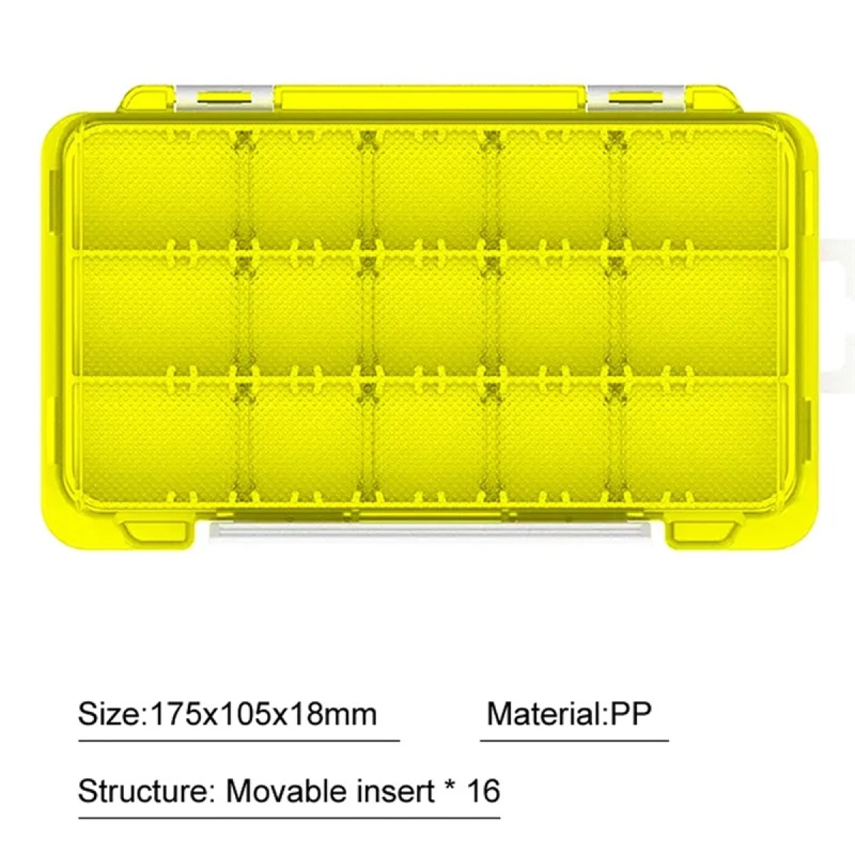MEBAO Slim Ayarlanabilir 18 Bölmeli Lrf Kutusu Sarı MBLB1034