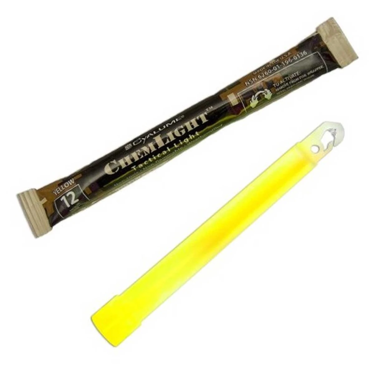 CYALUME ChemLight 6 İnç 12 Saatlik Işık Çubuğu - Sarı