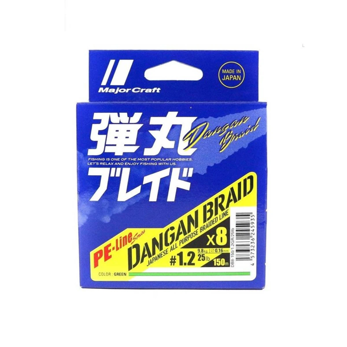 MC Dangan Braid İp DB8 PE 1.2/0.16mm/25Lb/9.8kg/150 metre