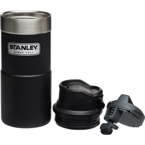 STANLEY One-Hand 2.0 Çelik Termos Bardak 0,35 LT Siyah