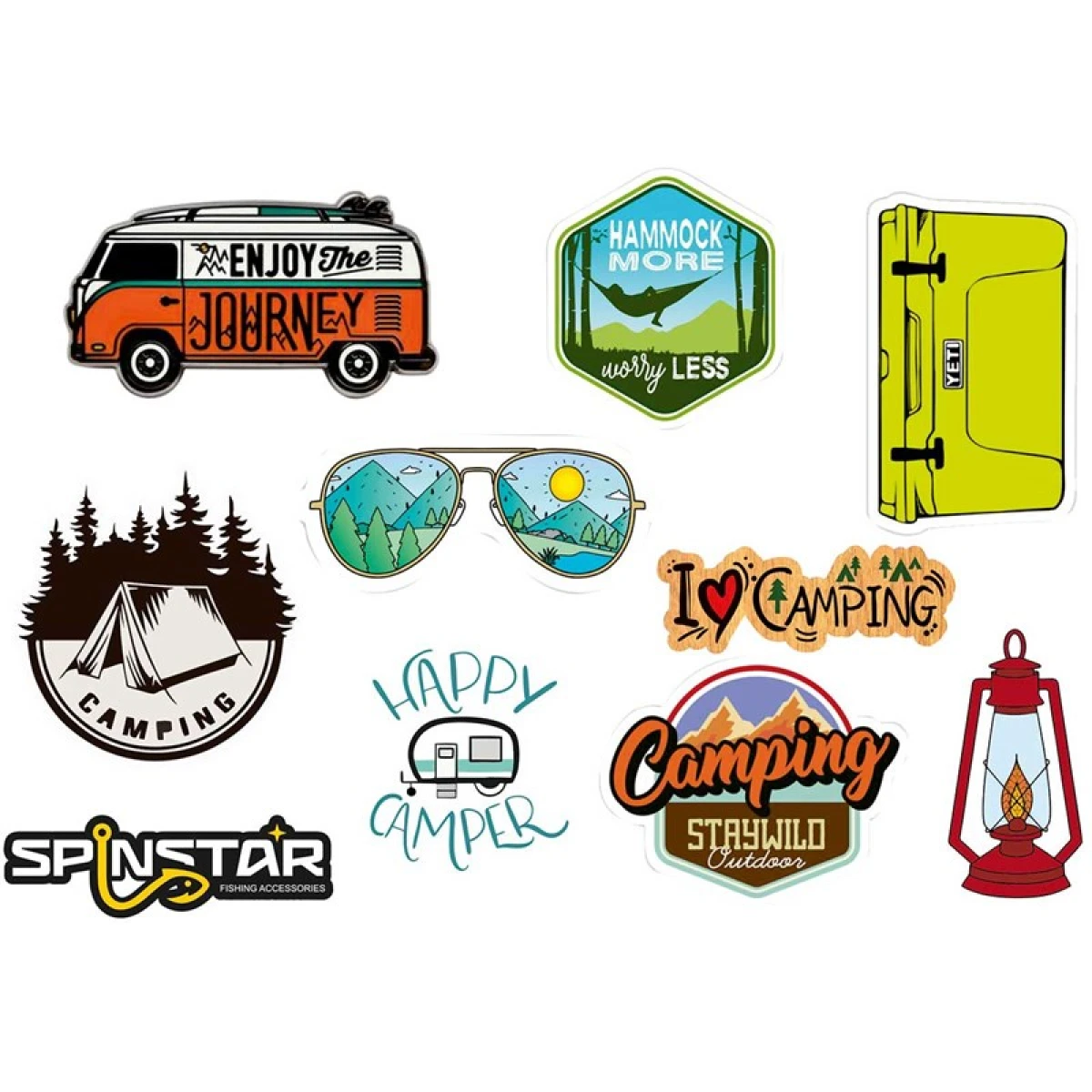 SPINSTAR Camping Serisi Sticker No:1