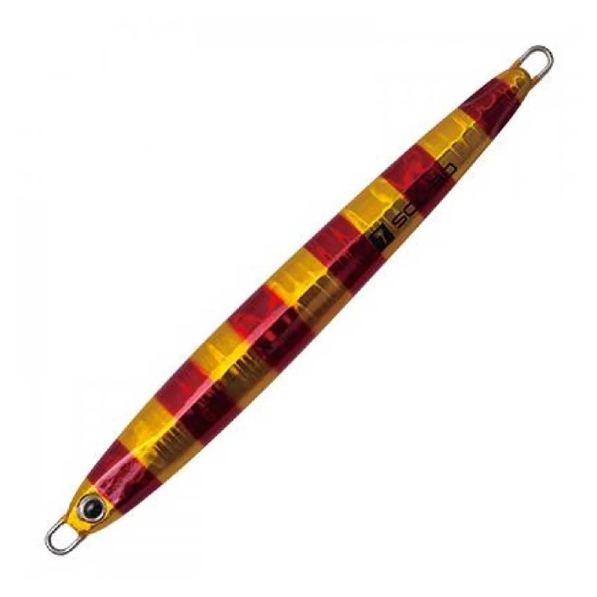 PALMS Slow Blatt Cast Long 13,2 cm 60 gr Maket Yem MG-556 Zebra Red Gold