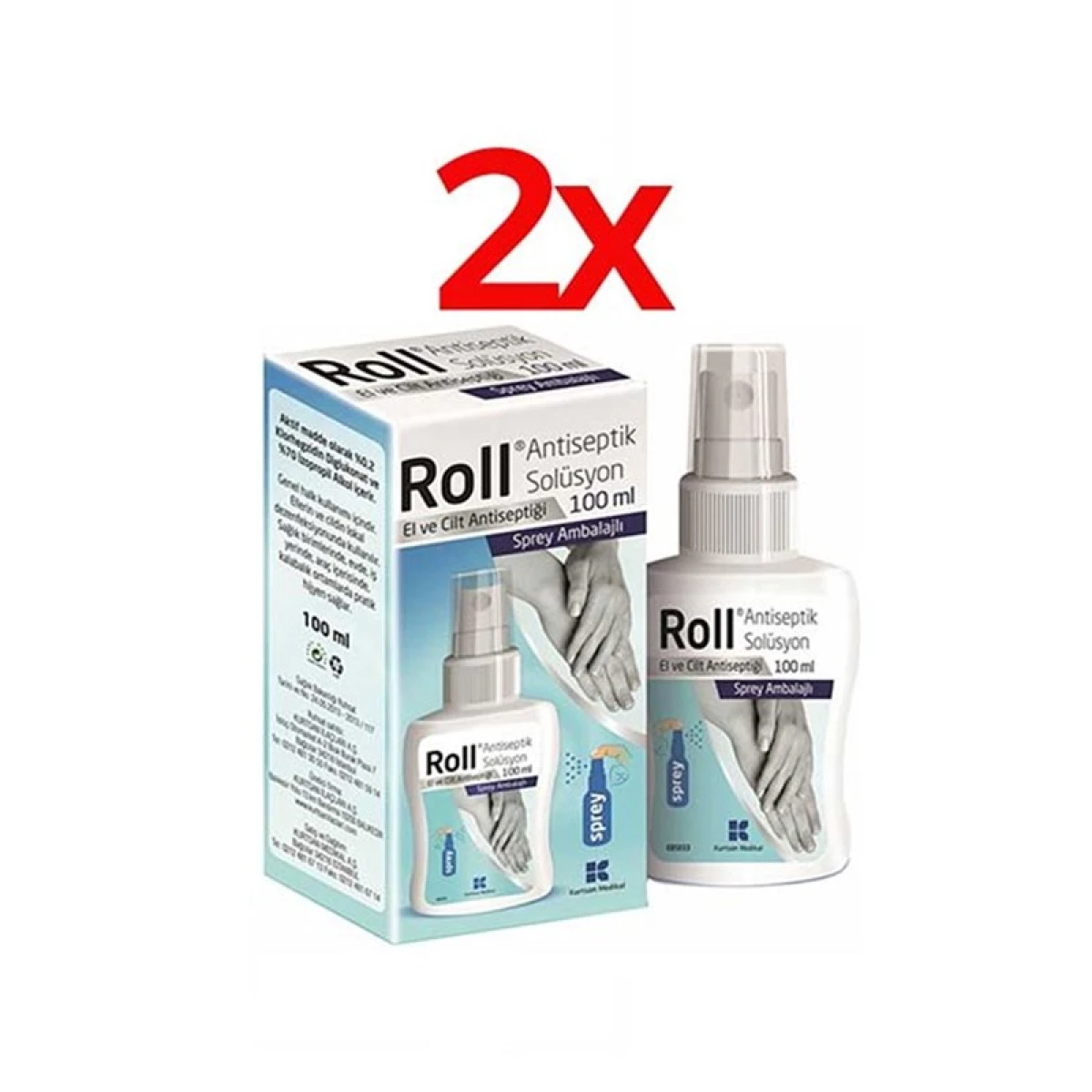 Roll Dezenfektan 1 lt  + 2x Roll Solusyon 100ML Sprey
