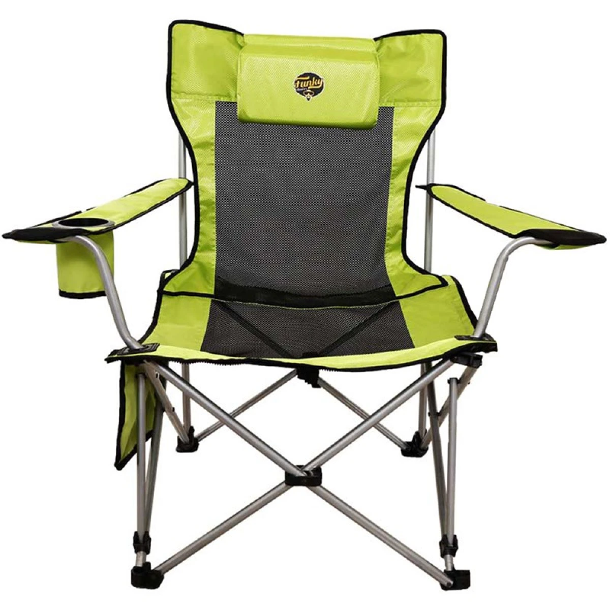 FUNKY CHAIRS Lazy 2 Pozisyonlu Yatabilen Kamp Sandalyesi - Fıstık Yeşili