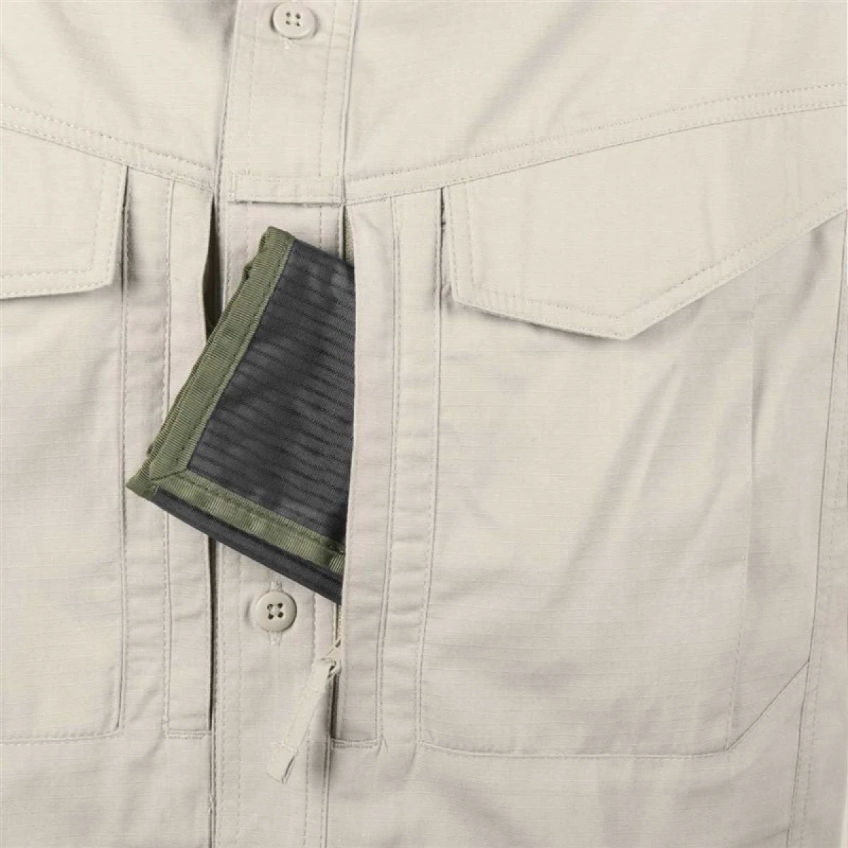 HELIKON TEX Defender Mk2 Shirt Long Sleeve - Polycotton Ripstop OLIVE GREEN - XL