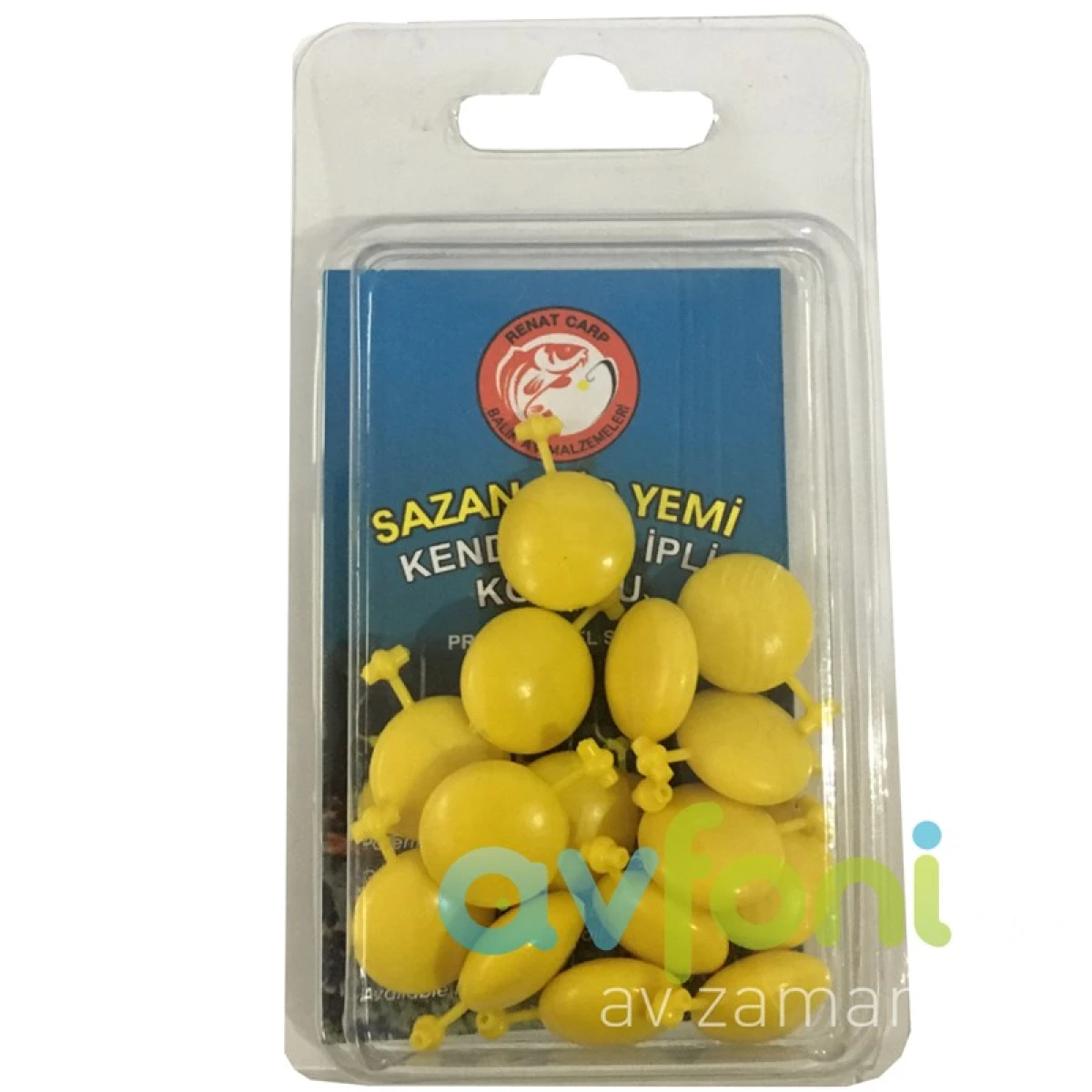 RENAT CARP Kendinden İpli Kokulu Sazan Dip Yemi-Yassı Boncuk - Sarı