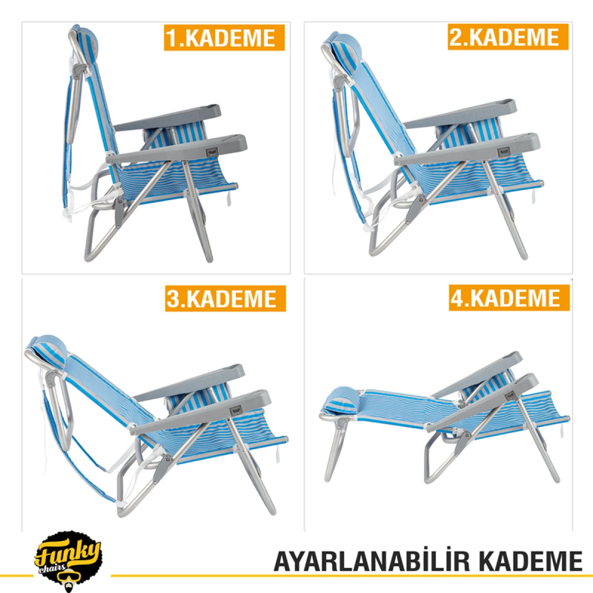 FUNKY CHAIRS Beach Star Plaj Şezlong Sandalye