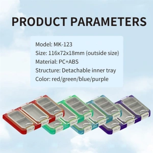 MEBAO Kırmızı /Su Geçirmez Klips, Fırdöndü, İğne Kutusu MBLB1028RED