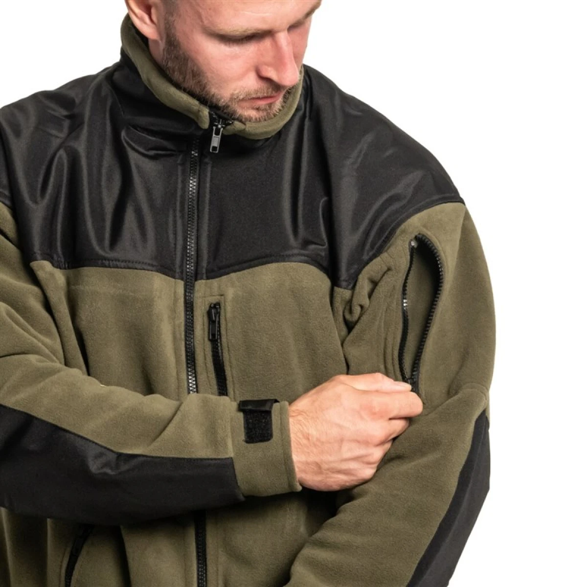 HELiKON TEX Classıc Army Jacket - Fleece OLIVE/BLACK - Large Regular