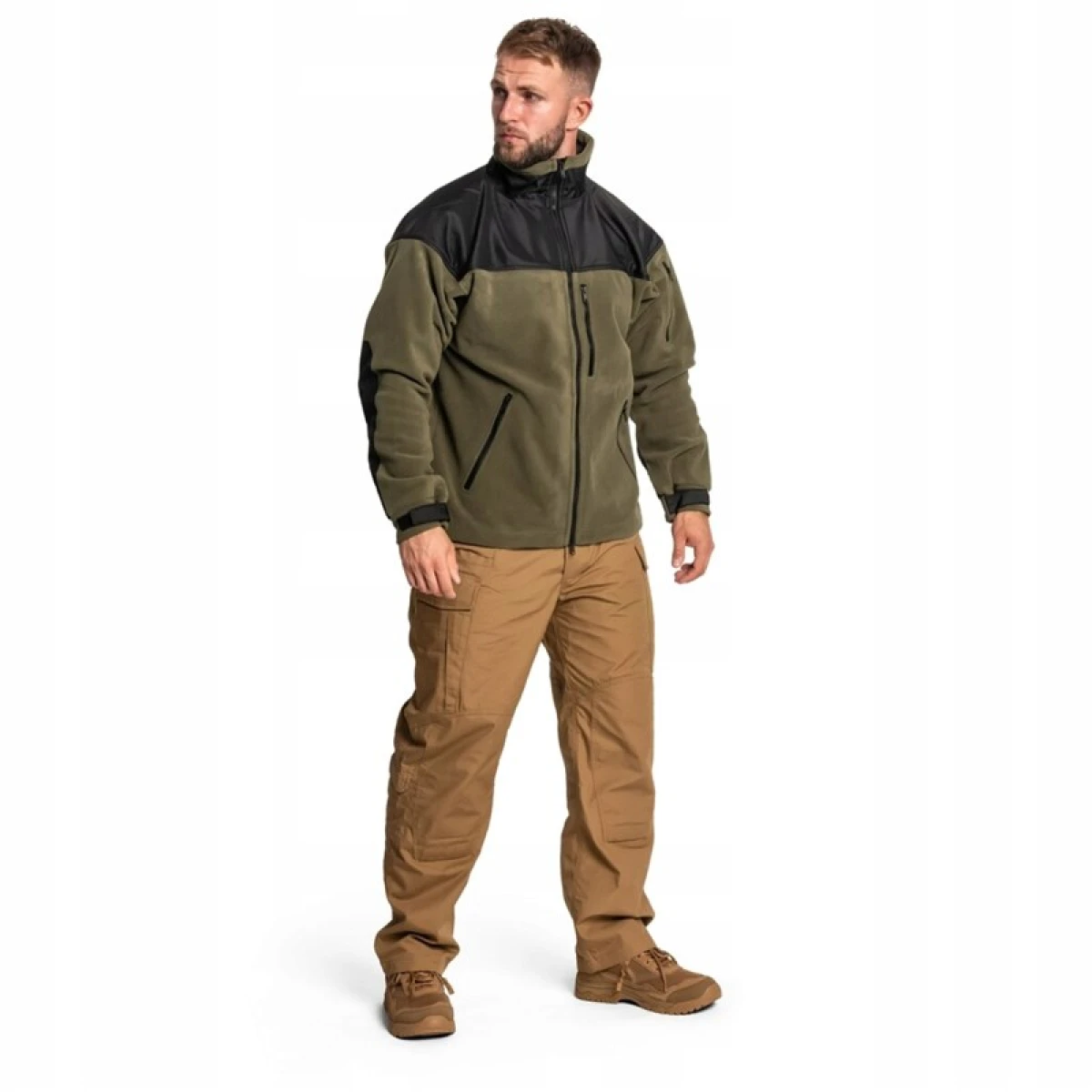 HELiKON TEX Classıc Army Jacket - Fleece OLIVE/BLACK - Large Regular