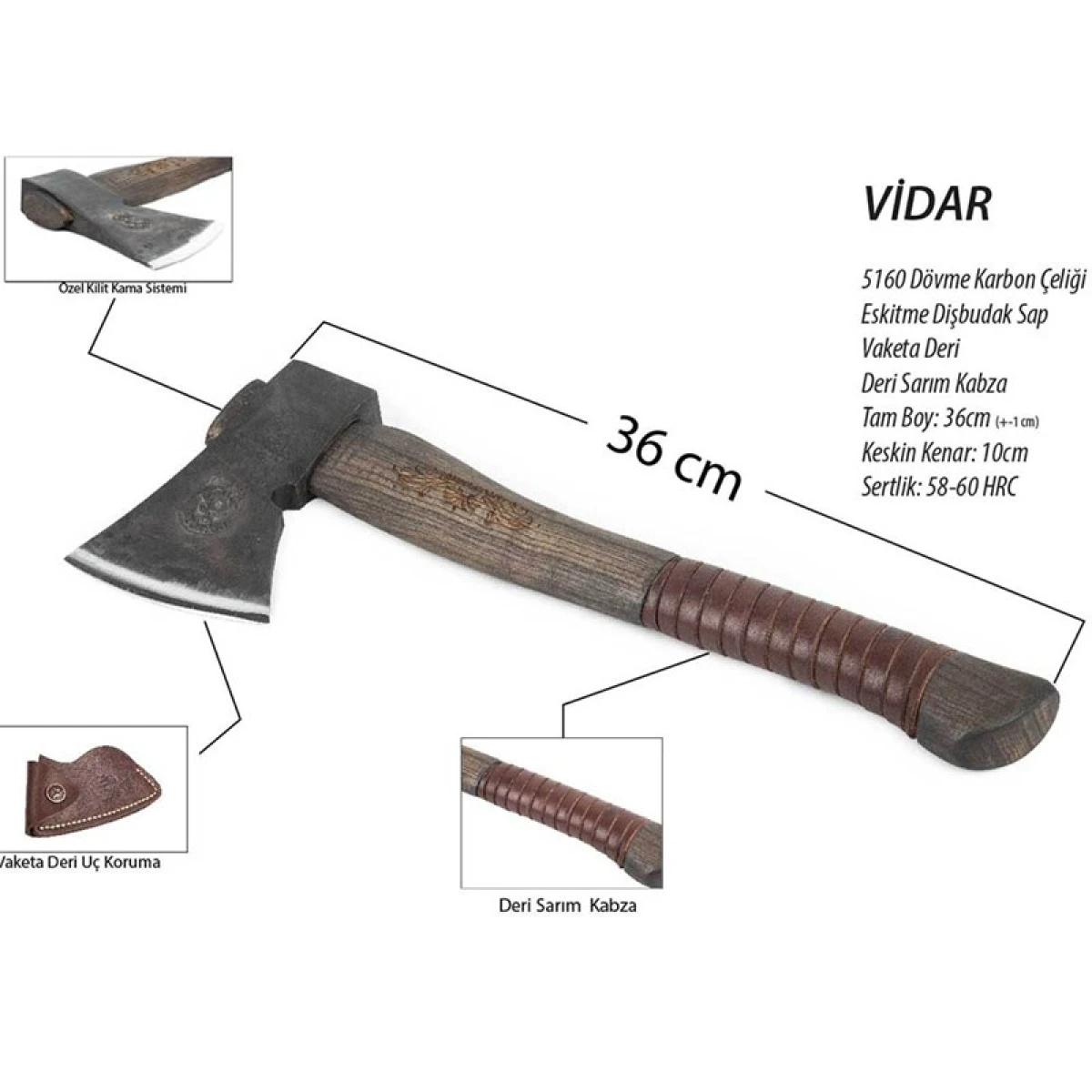 Megaton Axe Vidar 36 cm Kamp Baltası