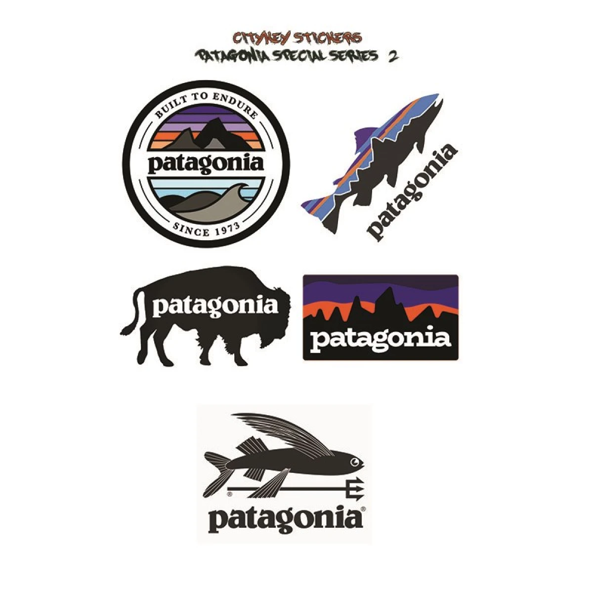 CITYKEY STICKERS Patagonia Special 2 Serisi Sticker
