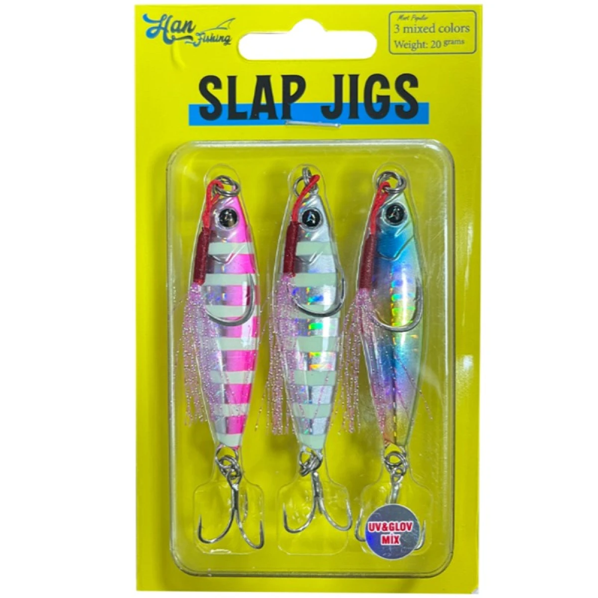 HANFISH Uv&Glow Mix Slap Jigs 15gr