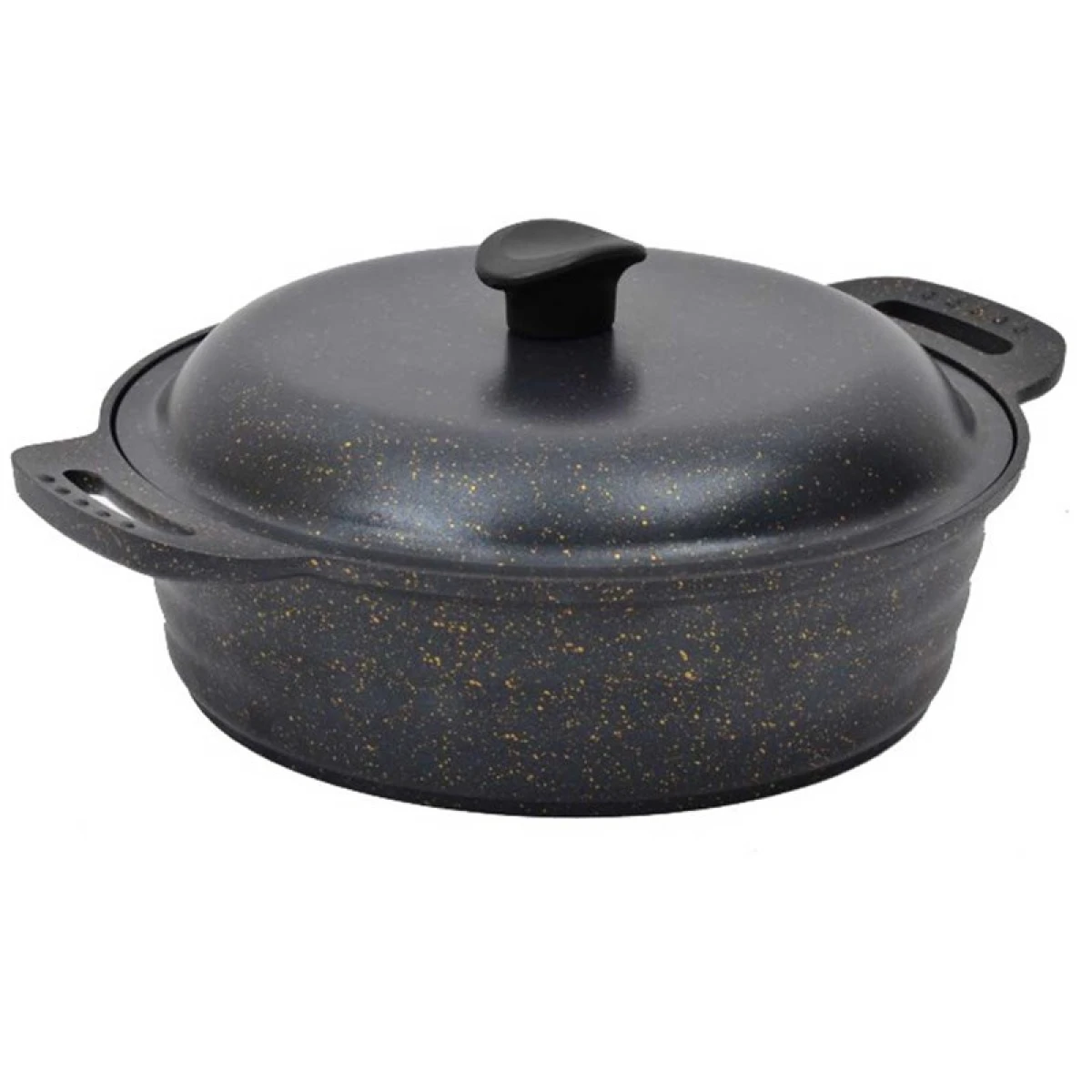 NURGAZ Granit Döküm Kamp Tenceresi 28 Cm NG 178
