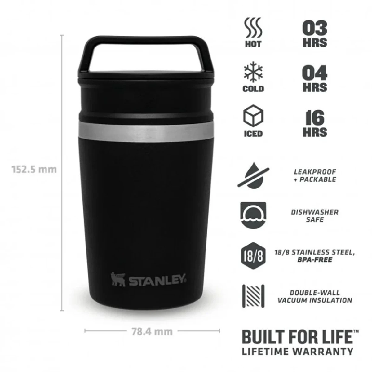 STANLEY Adventure 0,23L Termos - Siyah