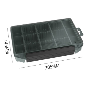 MEBAO Ayarlanabilir 4 Bölmeli Şeffaf Gri Kutu MBLB1038GREY