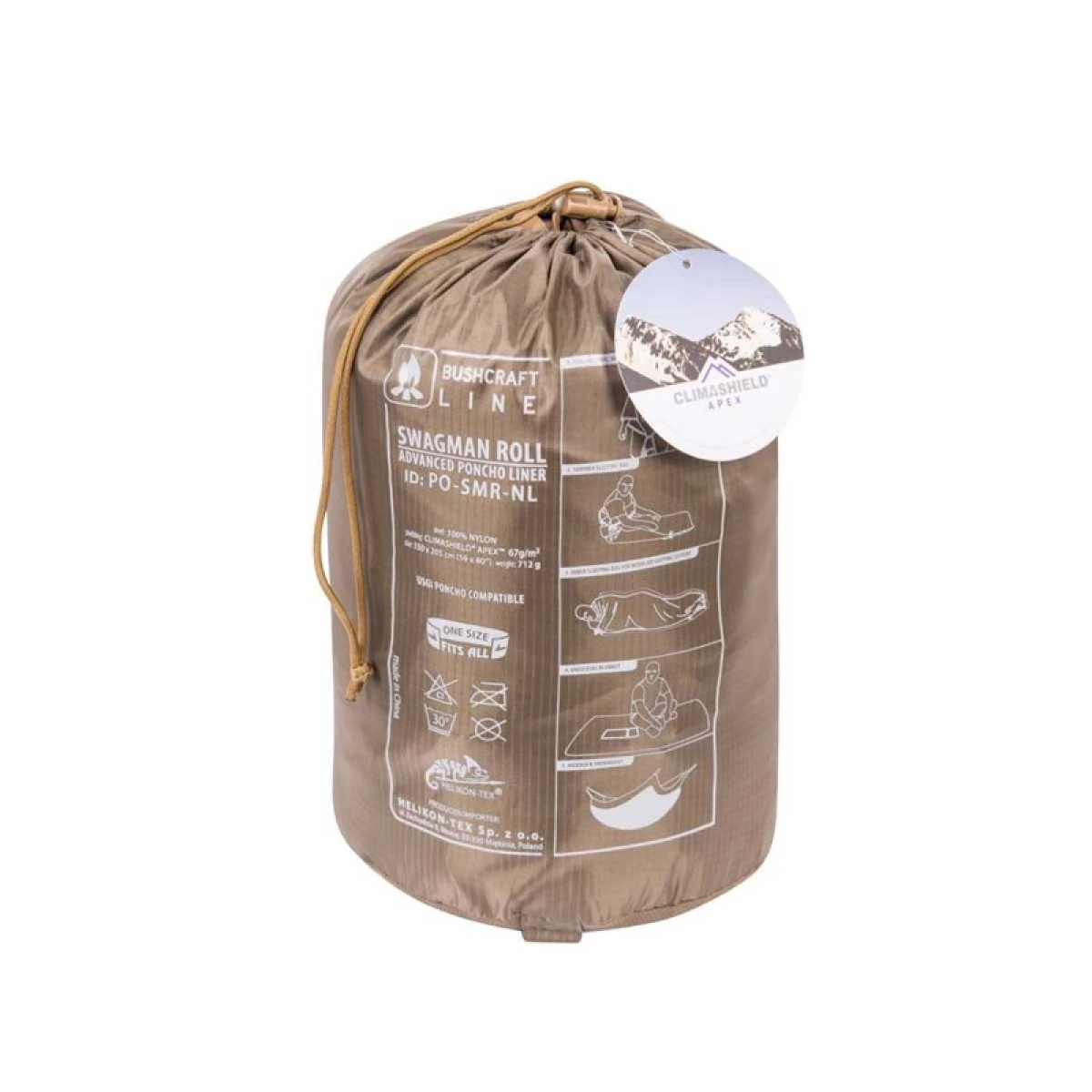 HELIKON TEX Swagman Roll Poncho ADAPTIVE GREEN