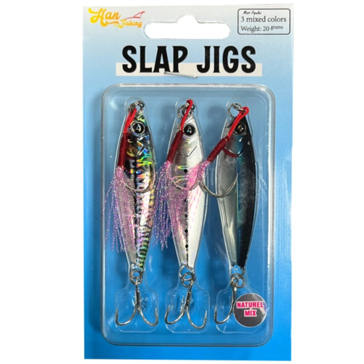 HANFISH Slap Jigs Naturel Mix 7gr