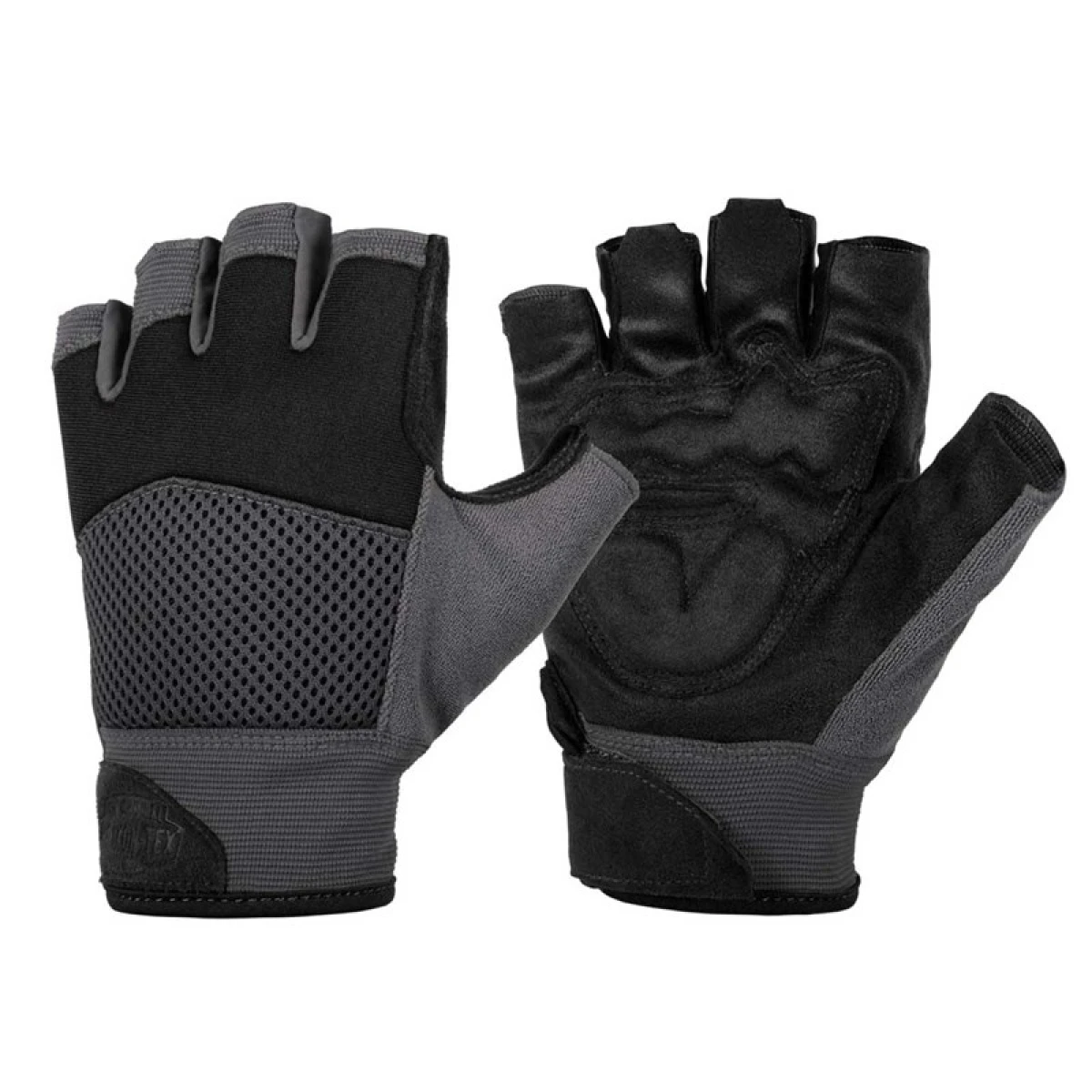 HELIKON TEX Half Finger Mk2 Gloves Shadow GREY/BLACK - Medium