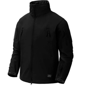 HELIKON TEX Gunfighter Jacket - Shark Skin Windblocker BLACK