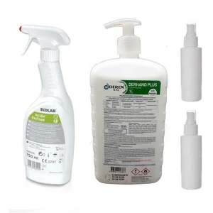 ECOLAB İncidin Oxyfoam 750 ml + Derhand Plus 1 Lt Pompalı + 2x 100 Ml Şişe