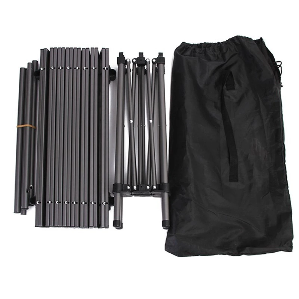 PIRANA 2 Adet Ultralight Katlanır Kamp Sandalyesi + Black Kamp Masası Küçük Seti