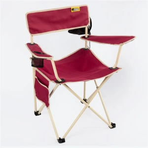 FUNKY CHAIRS Camper Katlanabilir Kamp Piknik Sandalyesi - Bordo/Krem