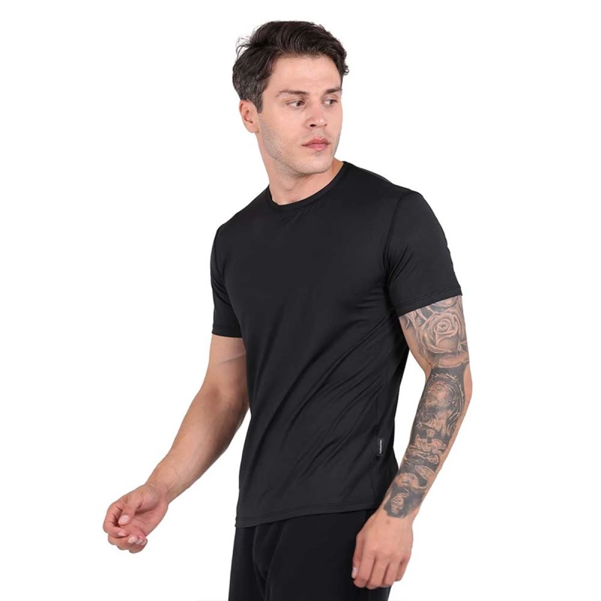 Thermoform Microfiber Kısa Kol Fanila SİYAH - SIYAH - L