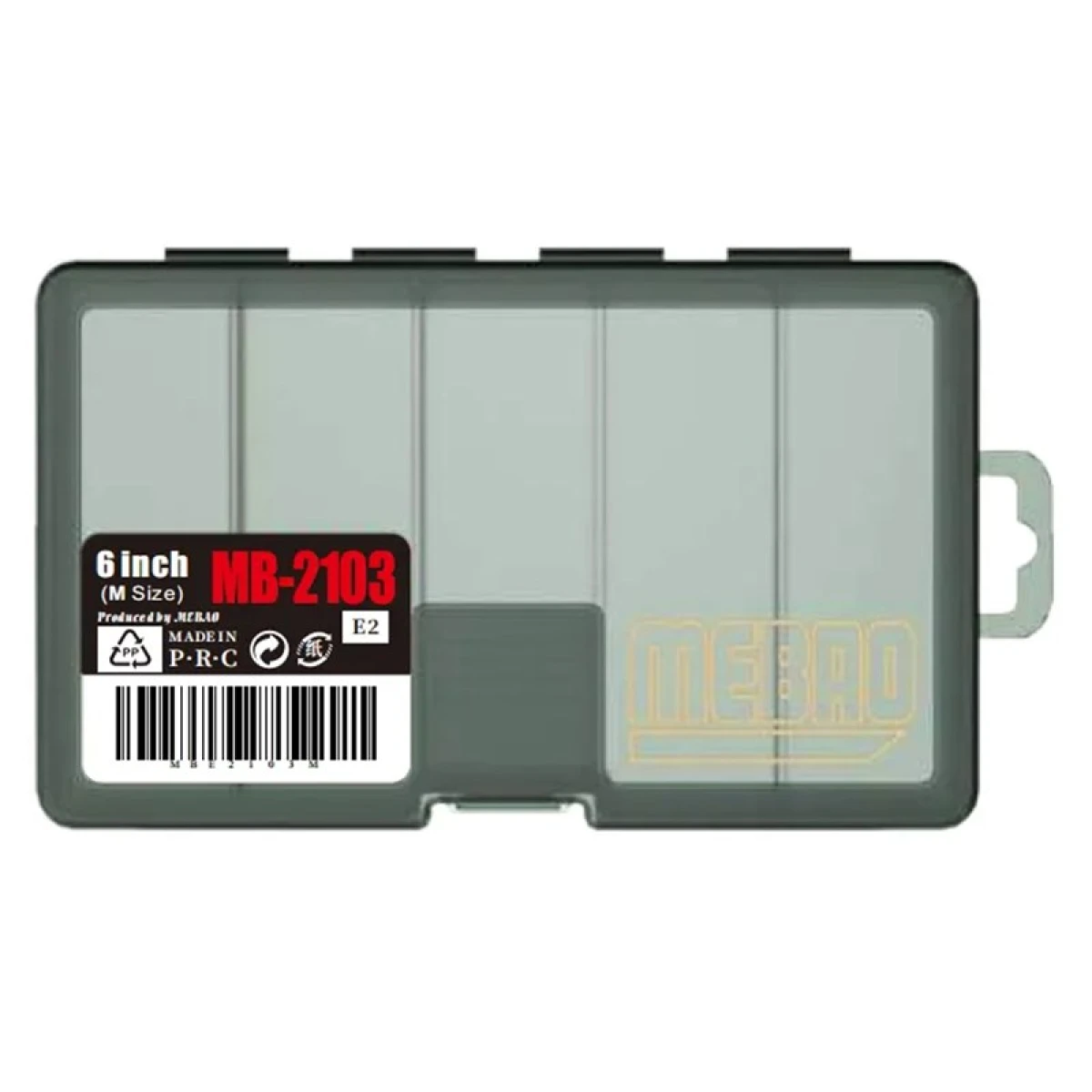 MEBAO 5 Bölmeli Gri Şeffaf Organizer M MBLB1016GRY