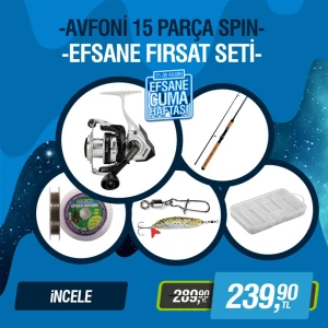 AVFONİ 15 Parça Spin Efsane Fırsat Seti