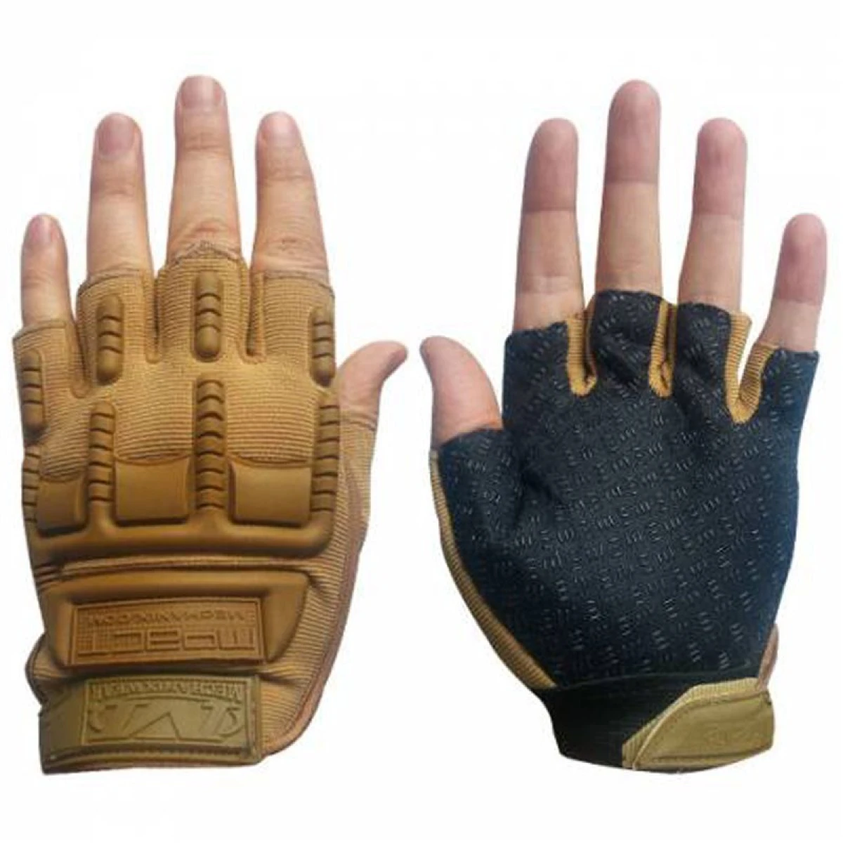1107 Wear M-Pact Yarım Parmak Taktikal Eldiven - Siyah