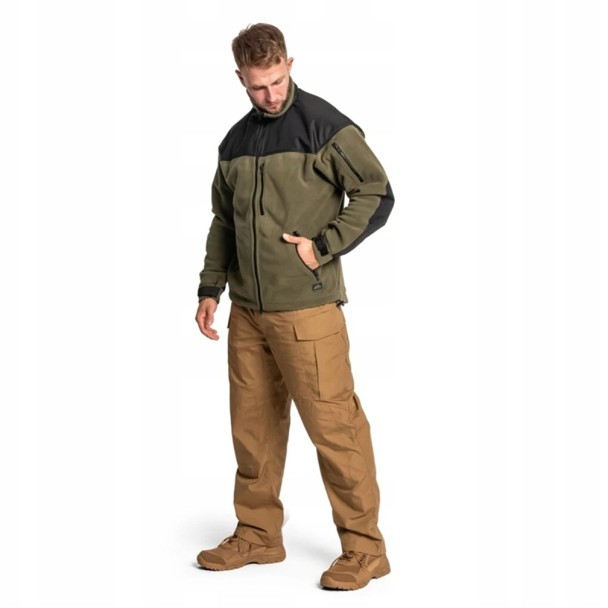 HELiKON TEX Classıc Army Jacket - Fleece OLIVE/BLACK - Large Regular