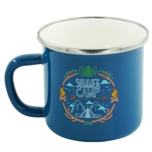 Orcamp Emaye Kupa 330 ml Mavi Karavan